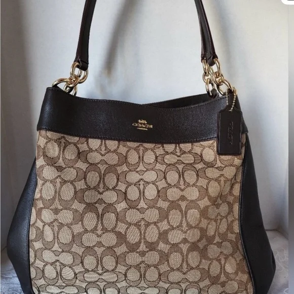 Coach Dark Brown Leather Handbag - Picture 2 of 12